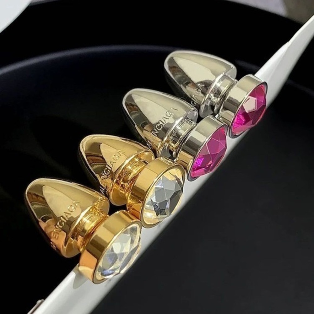 COPY - - 18K GP bullet Earrings